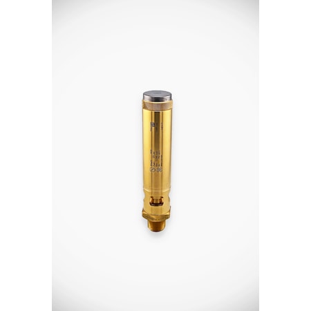 Goetze Kg High Performance PRV series 812, ASME certified, Brass, for gaseous media, 1/2 in. male NPT, 175PSI 812sGK-15-NPT-m/-15/-FKM 175 PSI